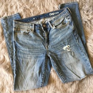 GAP 1969 Skinny Ripped Jeans